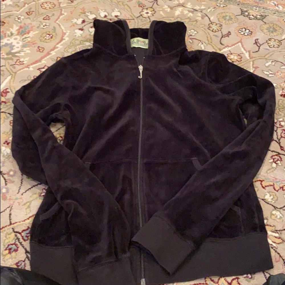 Juicy Velour Sweatshirt Black size Large